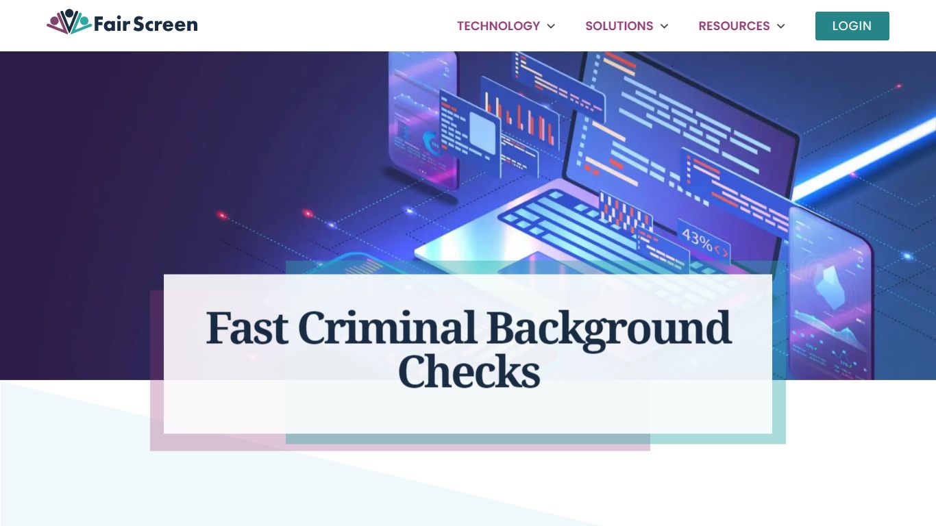 Fast Criminal Background Checks - Fair Screen